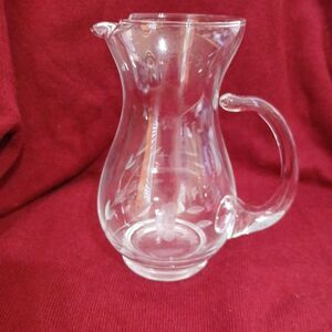 PRINCESS HOUSE Heritage Small Pitcher 6.5" #402 Etched Crystal